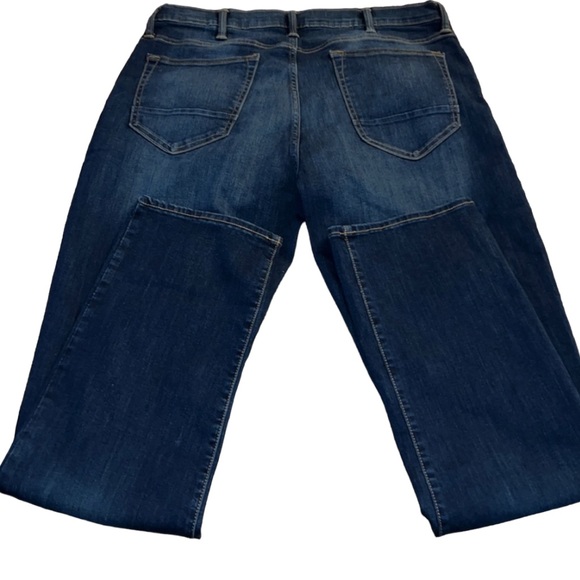 New Mens Arizona Dark-Rinse Flex Taper Straight Leg Jeans - Picture 2 of 5